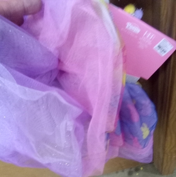 New Girl's Peeps Easter Bunny Rabbit Tulle  Tutu Skirt & Headband Ages 3+ - Picture 3 of 5